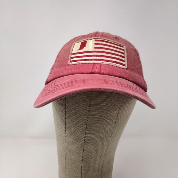 Home Free Men's Slideback Hat Red OSFM Indiana Flag Embroidered Logo - Picture 2 of 11